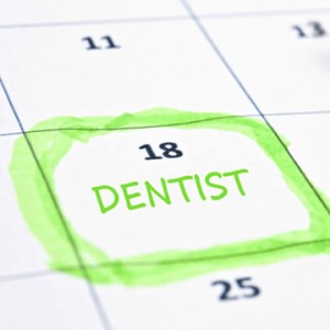 calendar showing dentist appointment